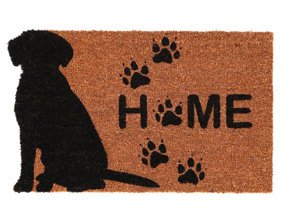 Türmatte Kokos &quot;Home&quot; Hund Größe 75 x 45 cm