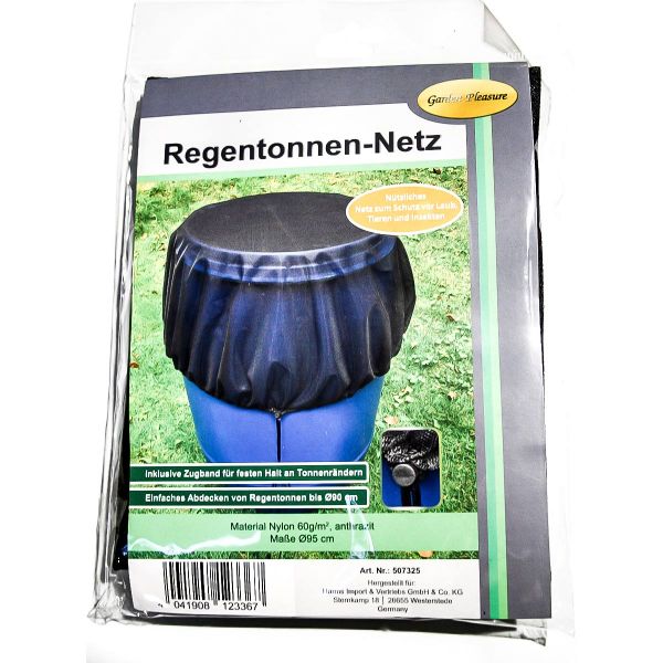 Regentonnen-Netz rund, Ø 95 cm, Material Nylon, anthrazit