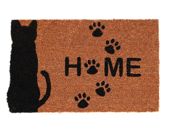 Türmatte Kokos &quot;Home&quot; Katze Größe 75 x 45 cm